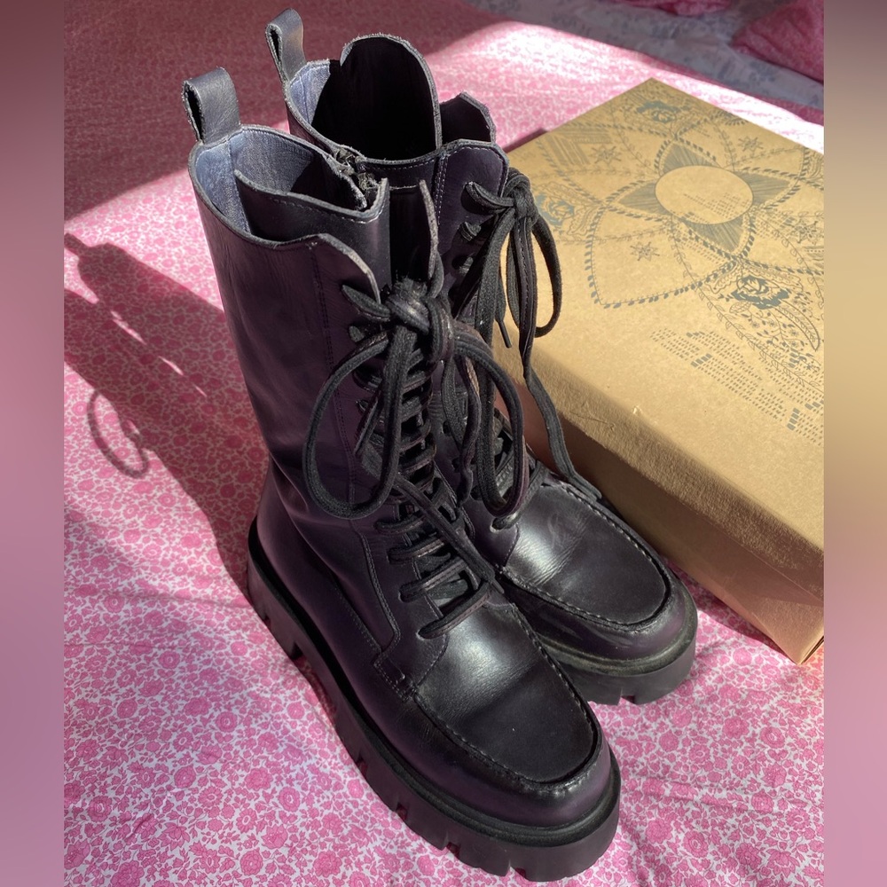 Free People Jones Boots Black 8 - Picture 16 of 16